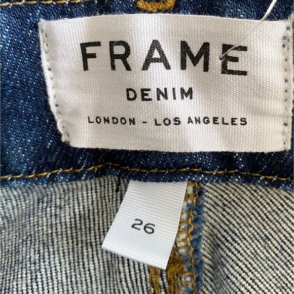 NWT Frame Denim Flounce High Rise Jeans, size 26 - Picture 8 of 14